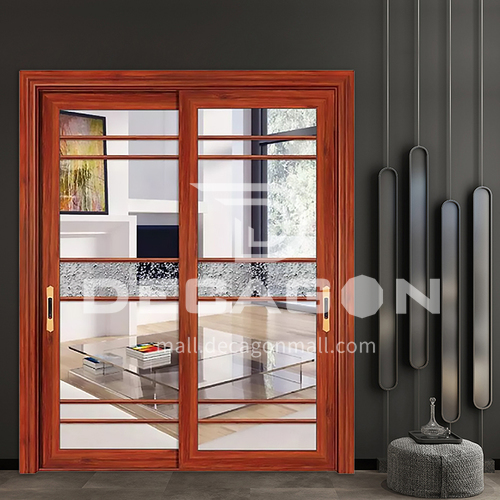 1.2mm aluminum alloy glass soundproof door, two custom glass sliding doors, patio doors